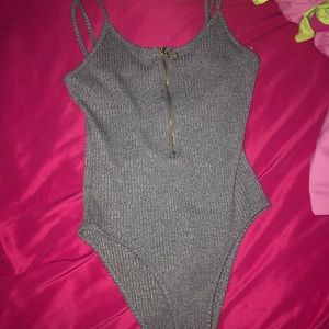 Spaghetti strapped body suit